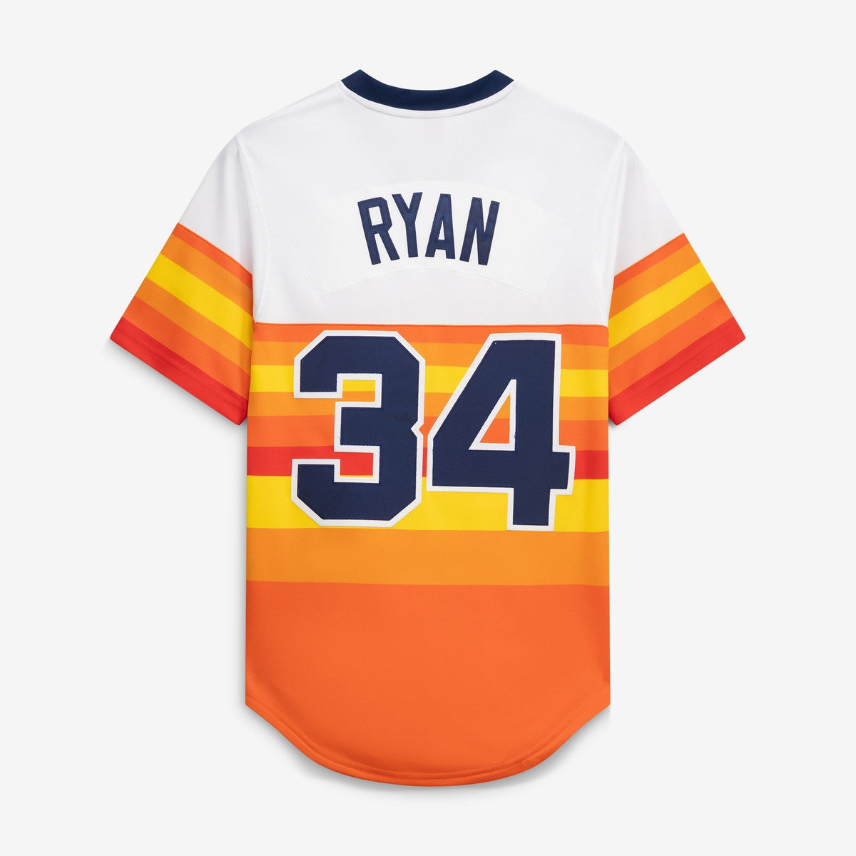 Houston Astros Nolan Ryan White Throwback Baseball Jersey