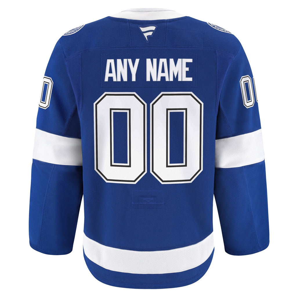 Tampa Bay Lightning Blue Home Pro Custom Jersey