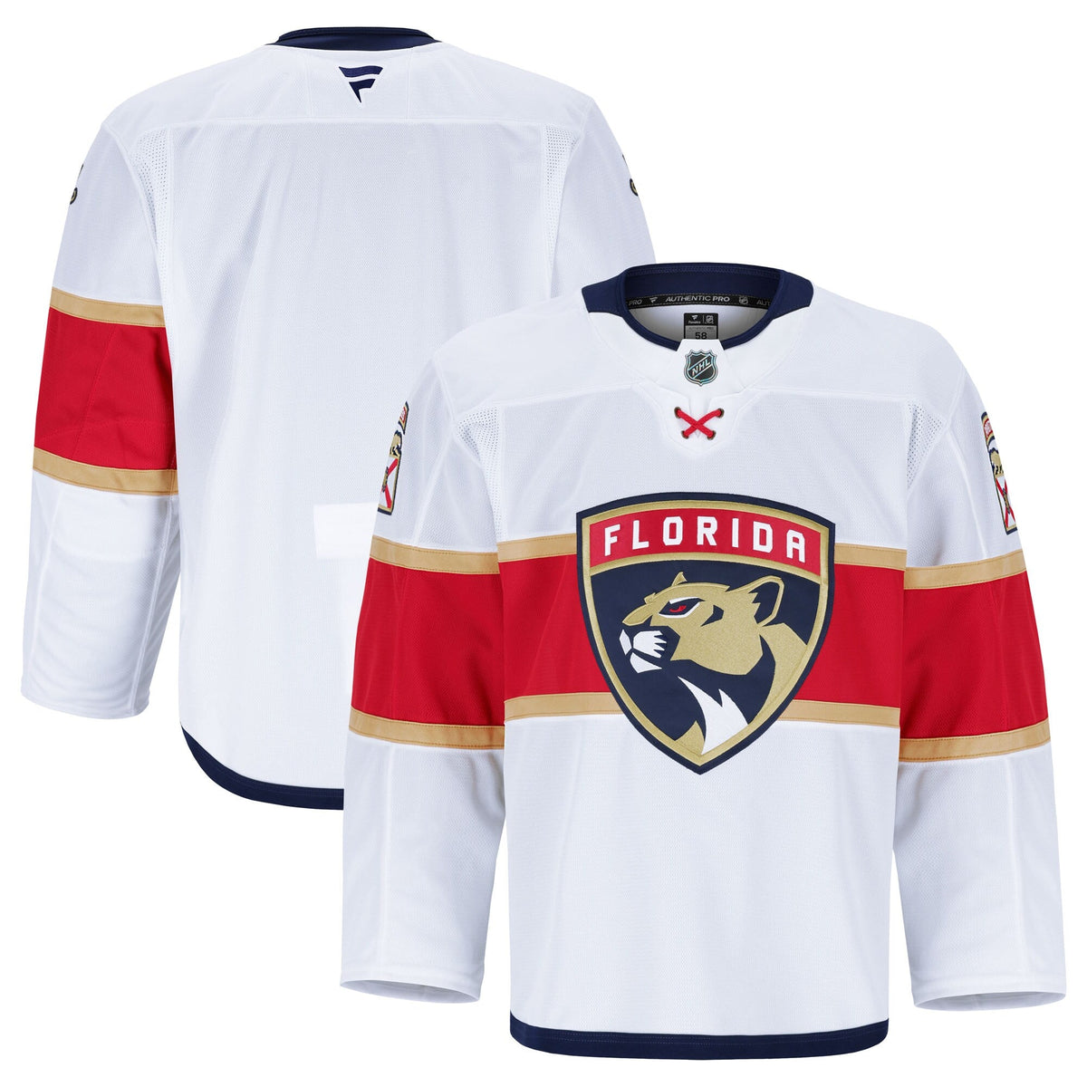 Florida Panthers White Away Pro Jersey
