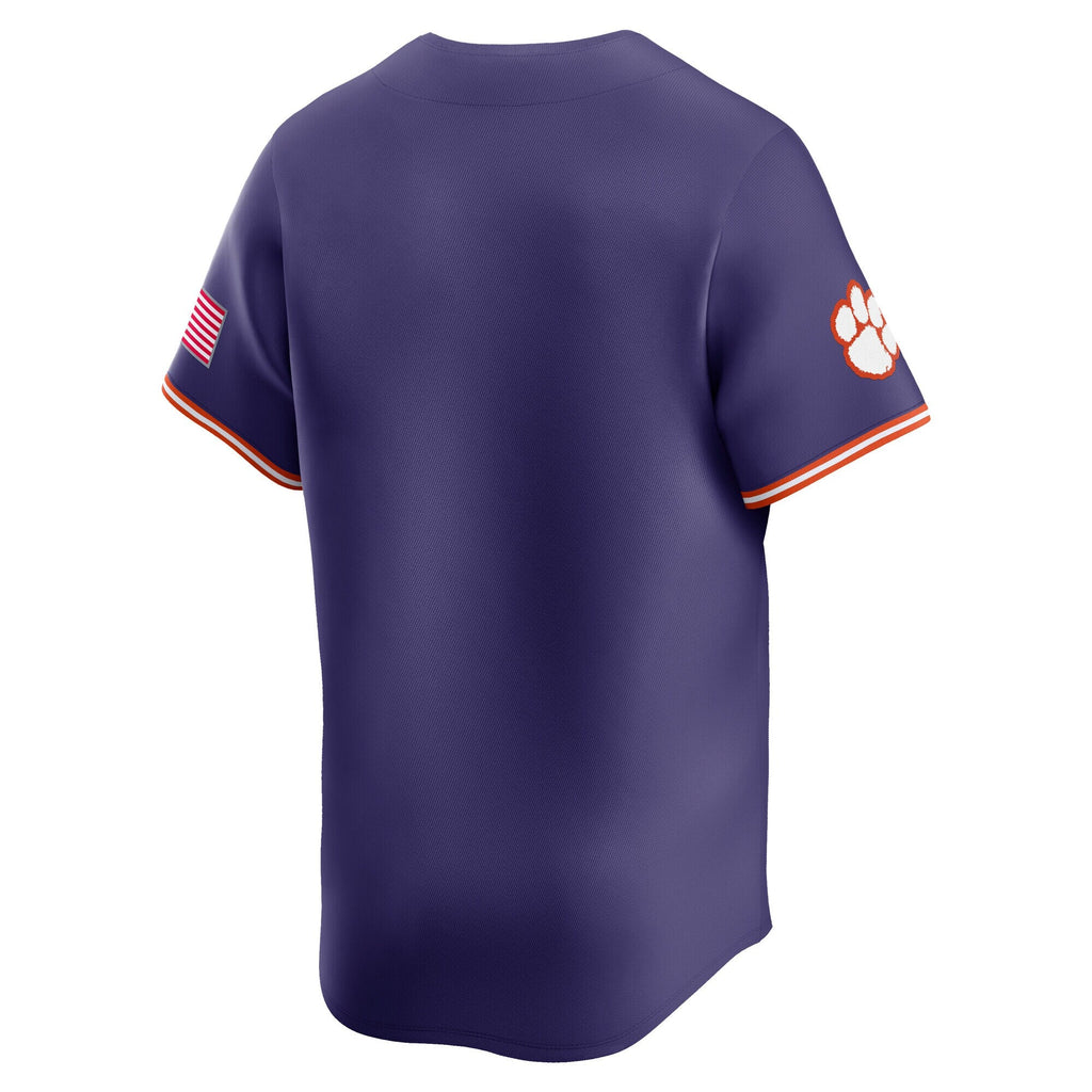 Purple Clemson Tigers Baseball Limited Jersey