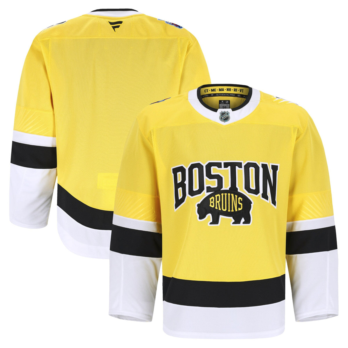 Boston Bruins Gold 2026 NHL Stadium Series Pro Jersey