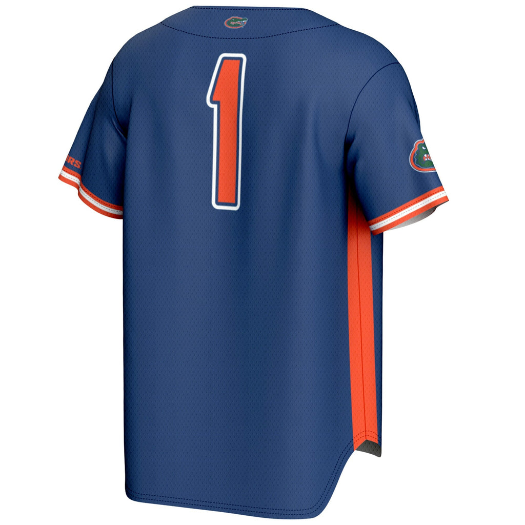 #1 Royal Florida Gators Lightweight Baseball Jersey