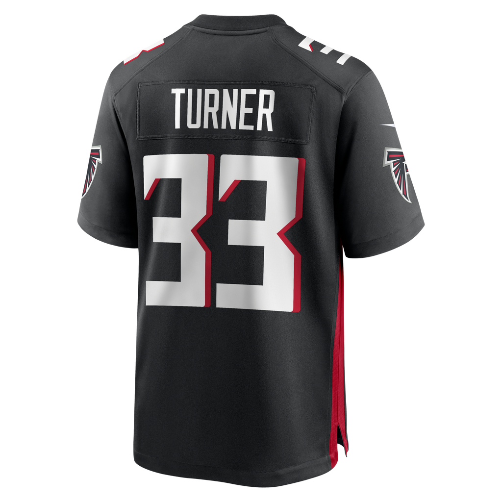 Atlanta Falcons Michael Turner Black Game Retired Player Football Jersey