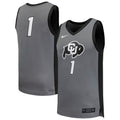 #1 Gray Colorado Buffaloes Replica Basketball Jersey