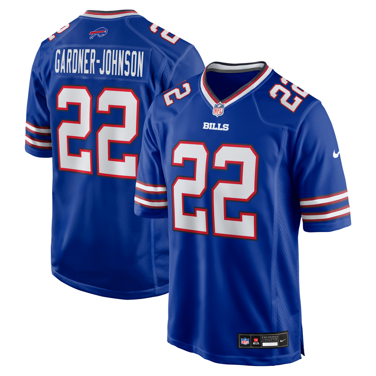 Buffalo Bills Chauncey Gardner-Johnson Royal Team Game Football Jersey