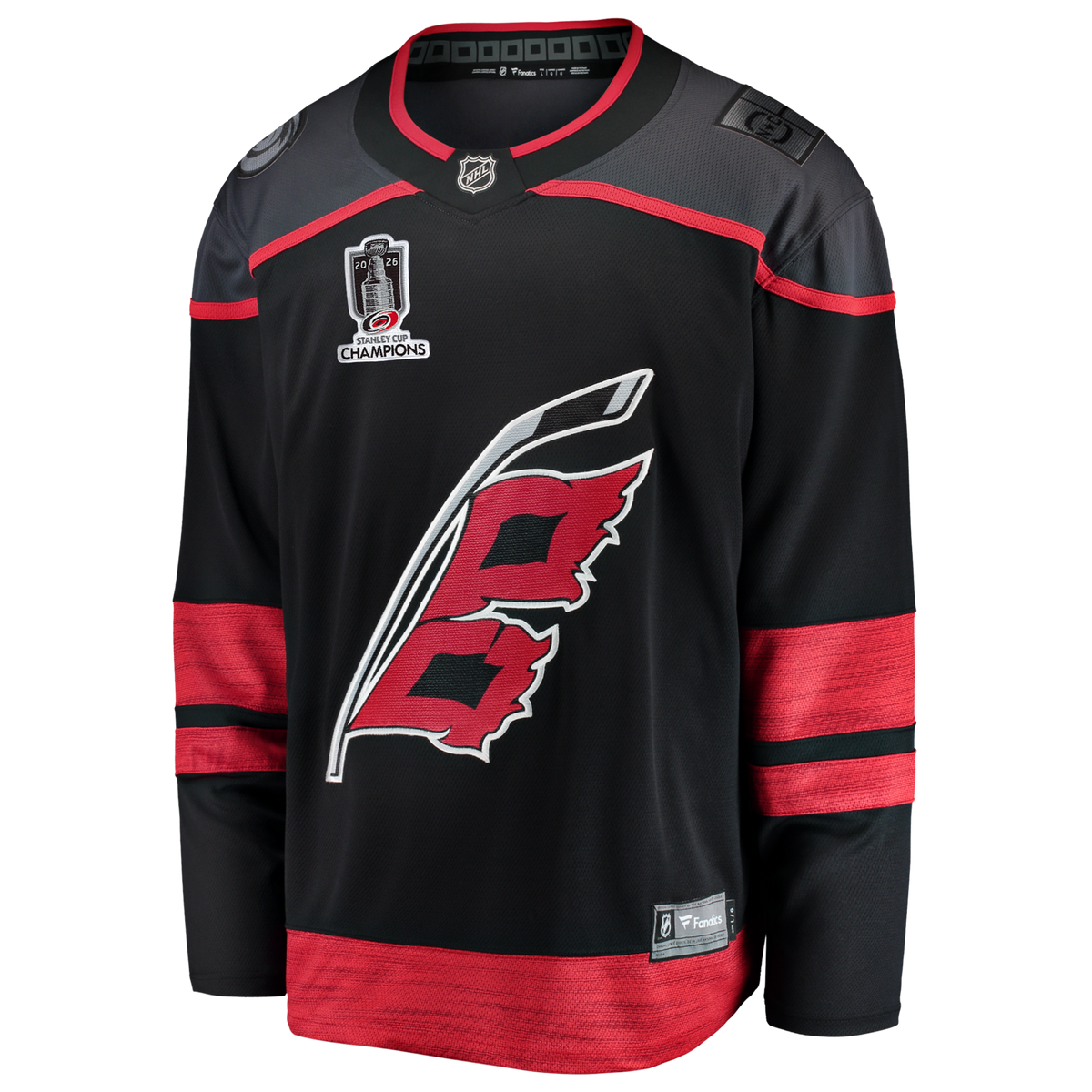 Carolina Hurricanes Black 2026 Stanley Cup Champions Home Breakaway Hockey Jersey