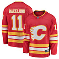 Calgary Flames Mikael Backlund Red Home Breakaway Player Hockey Jersey