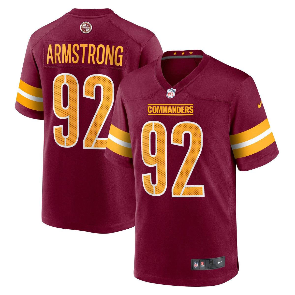 Washington Commanders Dorance Armstrong Burgundy Game Football Jersey