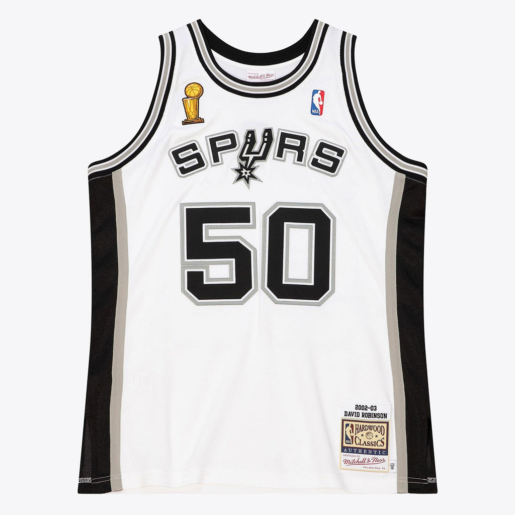 San Antonio Spurs David Robinson 2002 Home Finals Jersey - White