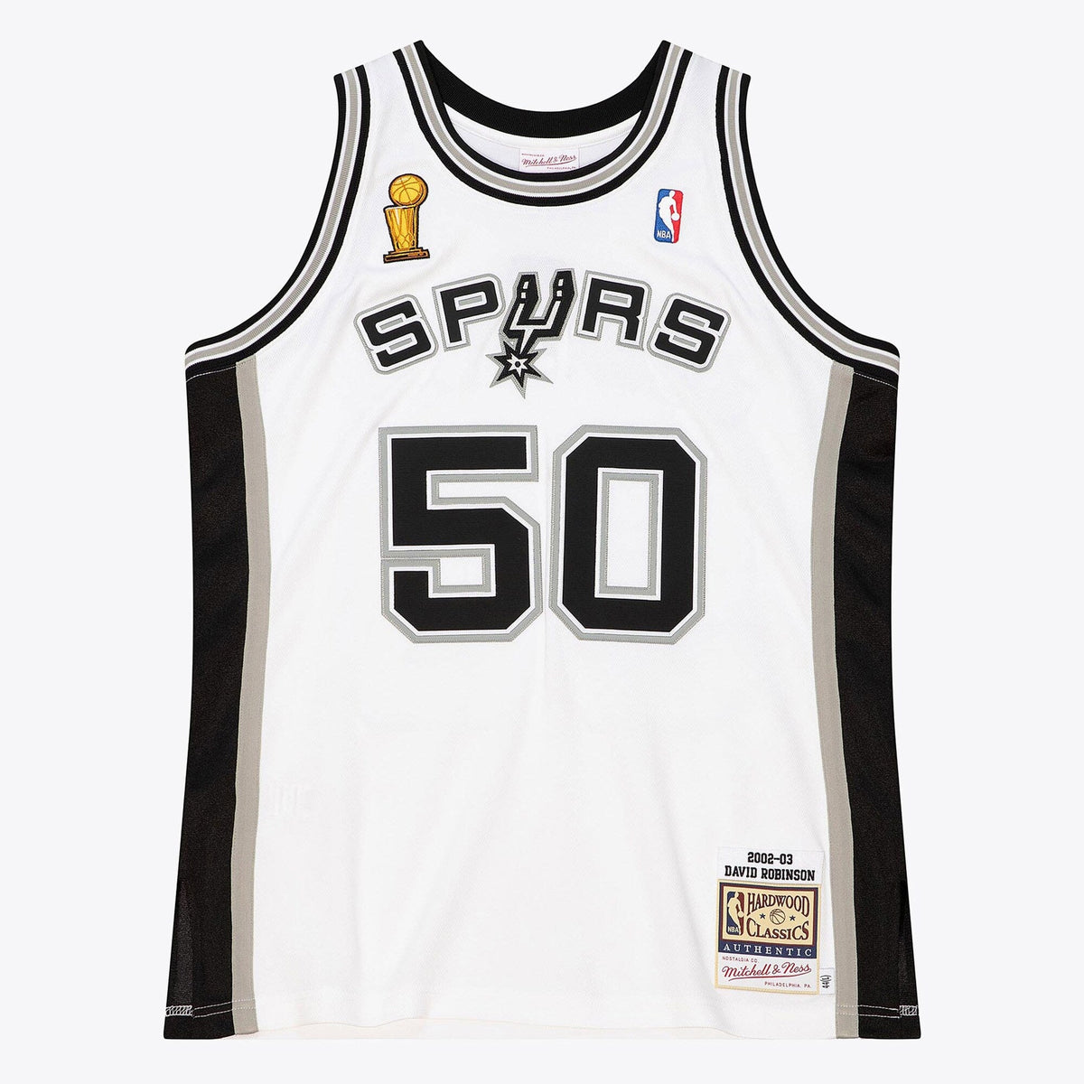 San Antonio Spurs David Robinson 2002 Home Finals Jersey - White