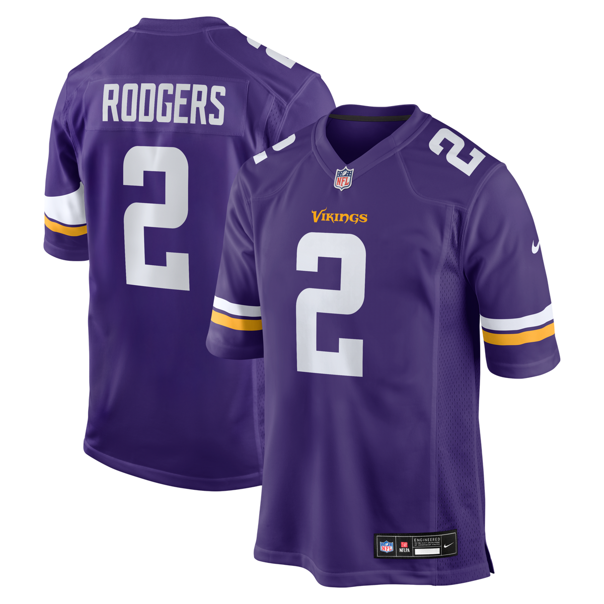 Minnesota Vikings Isaiah Rodgers Purple Team Game Football Jersey