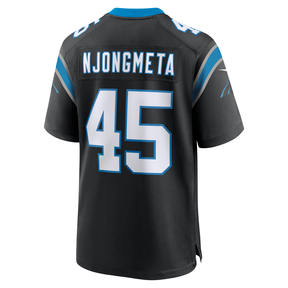 Carolina Panthers Maema Njongmeta Black Game Football Jersey