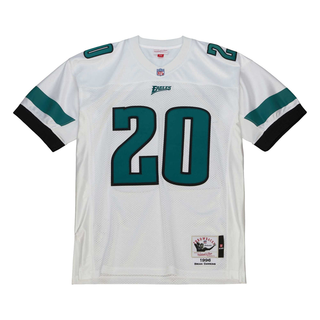 Philadelphia Eagles 1996 Brian Dawkins White Throwback Retired Player Football Jersey