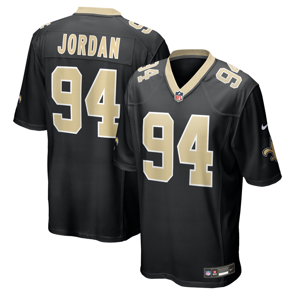 New Orleans Saints Cameron Jordan Black Game Football Jersey