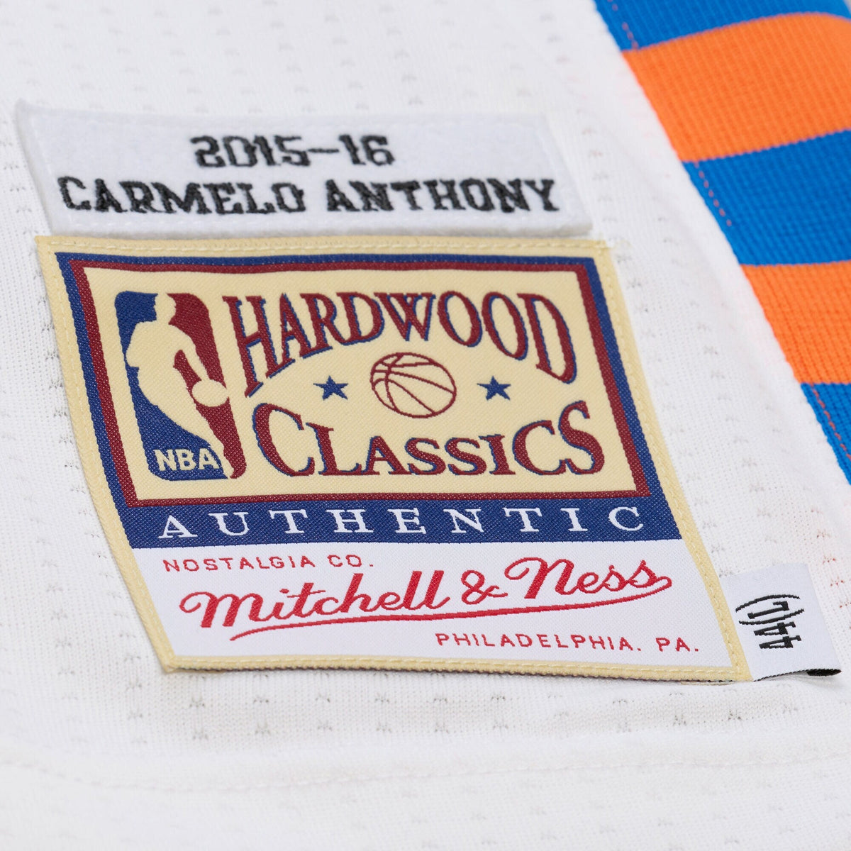 Carmelo Anthony White New York Knicks 2015-16 Hardwood Classics Jersey