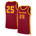 #25 Cardinal USC Trojans Road Replica Basketball Jersey
