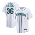 Seattle Mariners Logan Gilbert White Home Replica Baseball Jersey