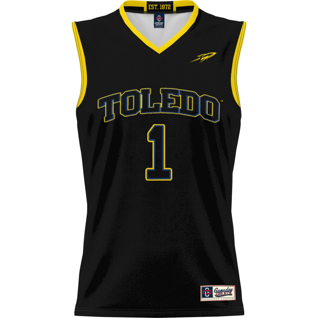 #1 Toledo Rockets Lightweight Basketball Jersey - Black