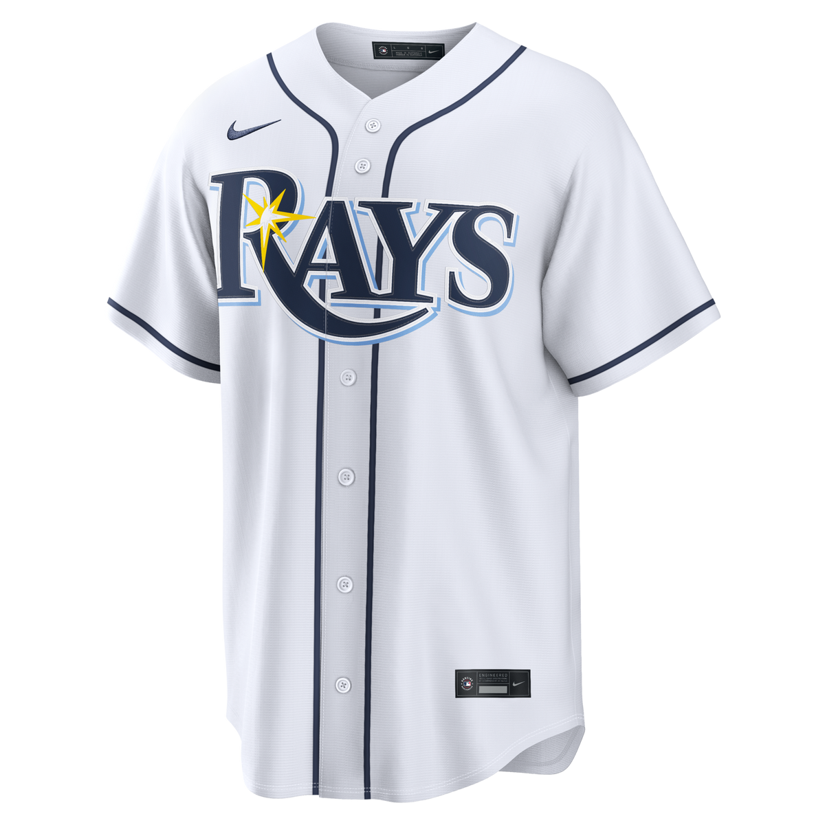 Tampa Bay Rays Liam Hicks White Home Replica Baseball Jersey