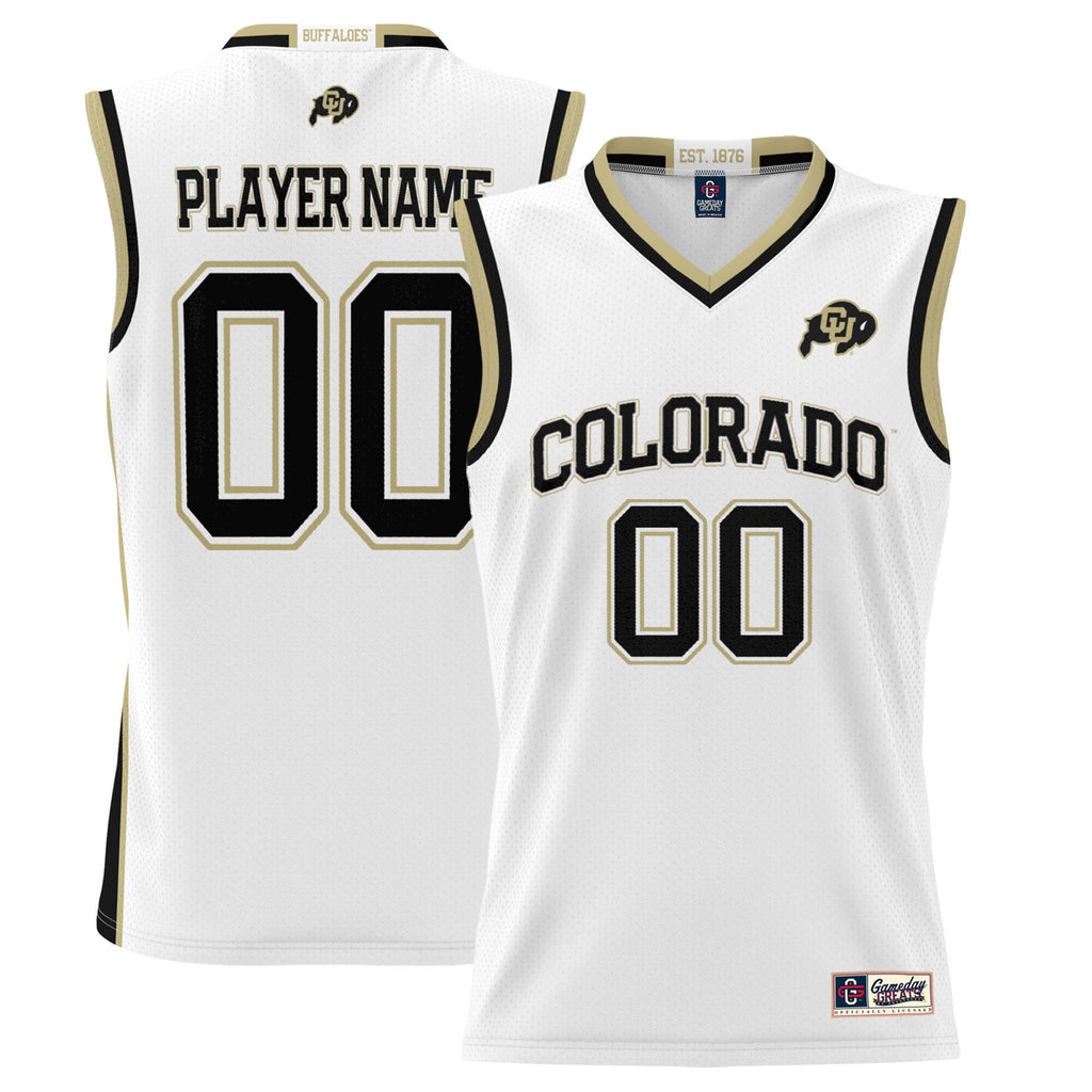 Colorado Buffaloes Lightweight NIL Pick-A-Player Basketball Jersey - White
