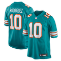 Miami Dolphins Jacob Rodriguez Aqua Alternate Game Football Jersey