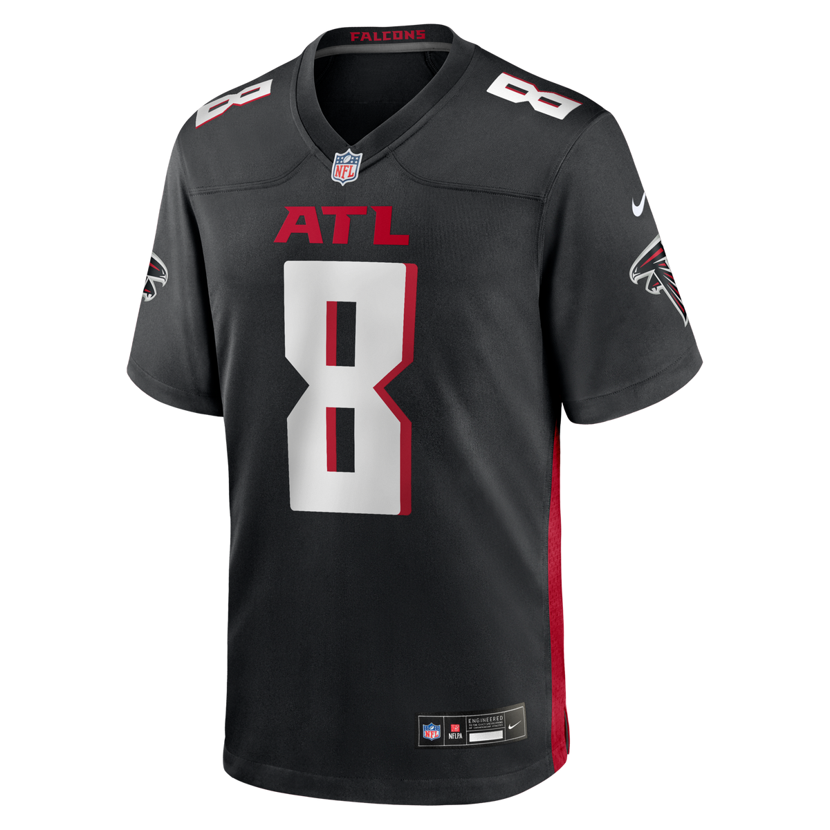 Atlanta Falcons Kyle Pitts Sr. Black Team Game Football Jersey