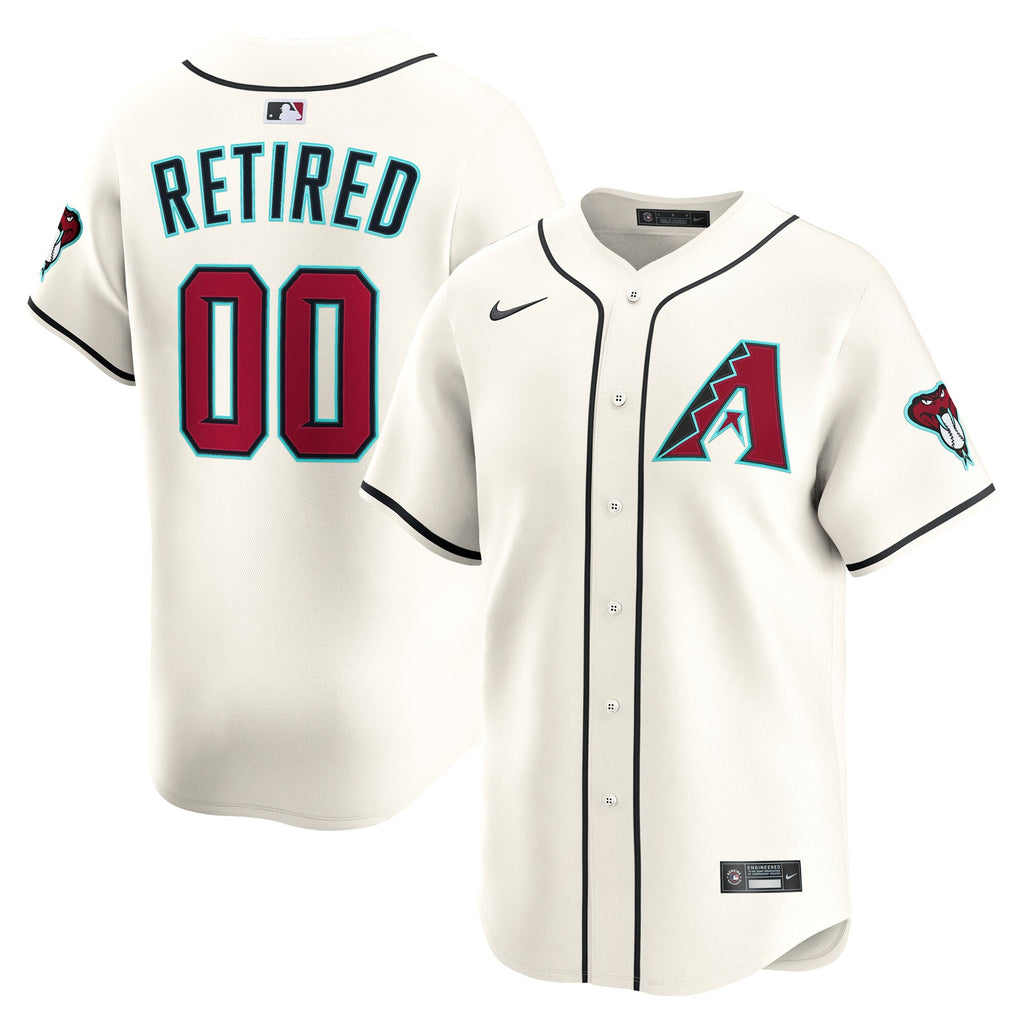 Arizona Diamondbacks Cream Home Limited Pick-A-Player Retired Roster Baseball Jersey