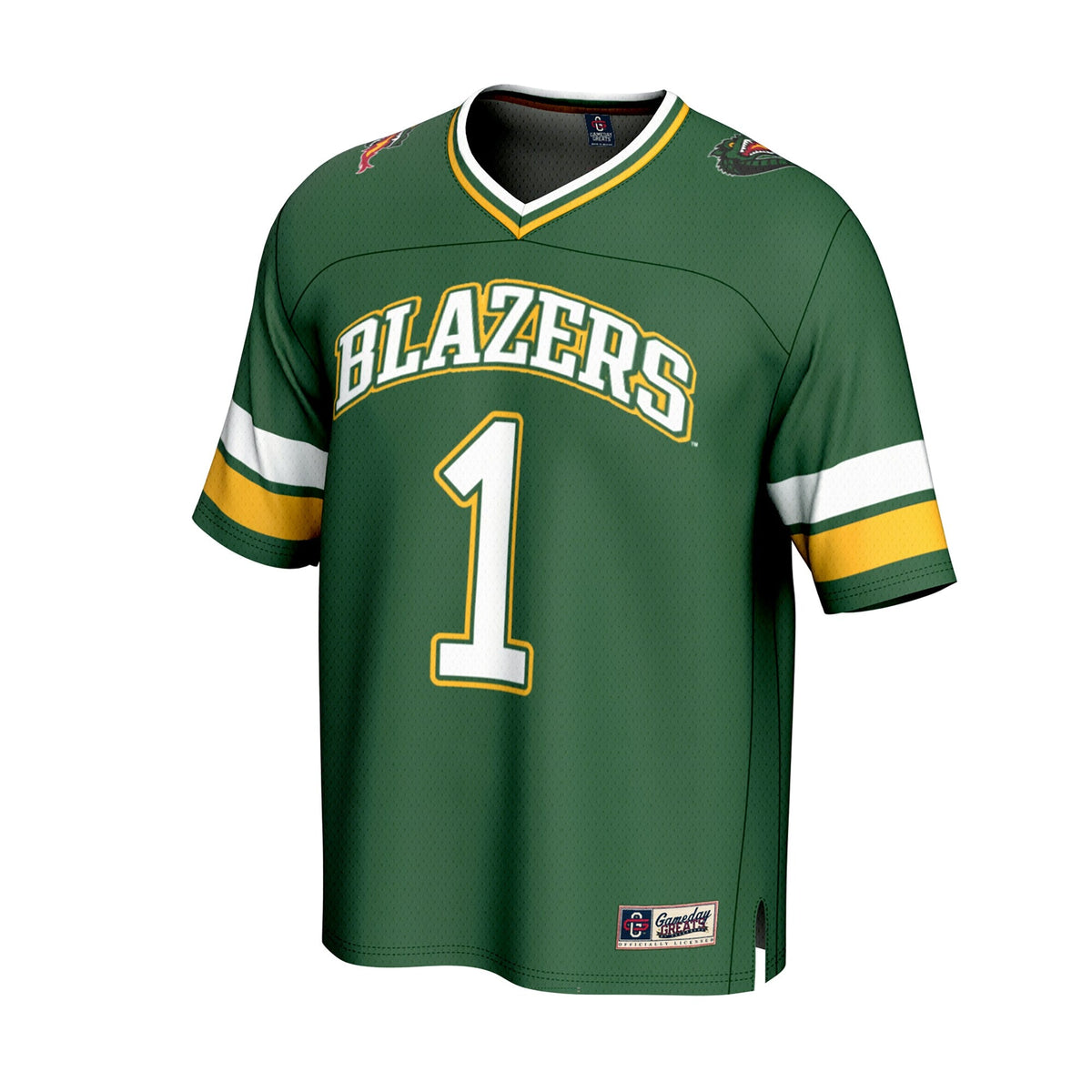 #1 Green UAB Blazers Lightweight Football Fashion Jersey