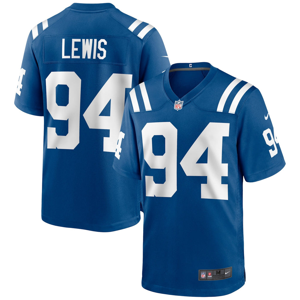 Indianapolis Colts Tyquan Lewis Royal Game Football Jersey