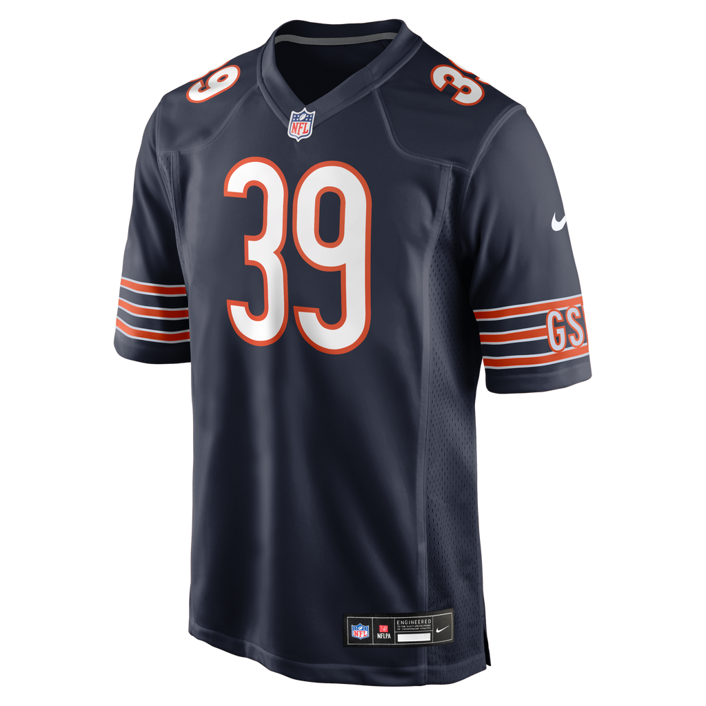 Chicago Bears Josh Blackwell Navy Game Player Football Jersey