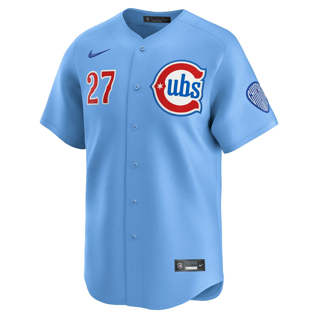 Chicago Cubs Seiya Suzuki Light Blue 2nd Alternate Limited Player Baseball Jersey