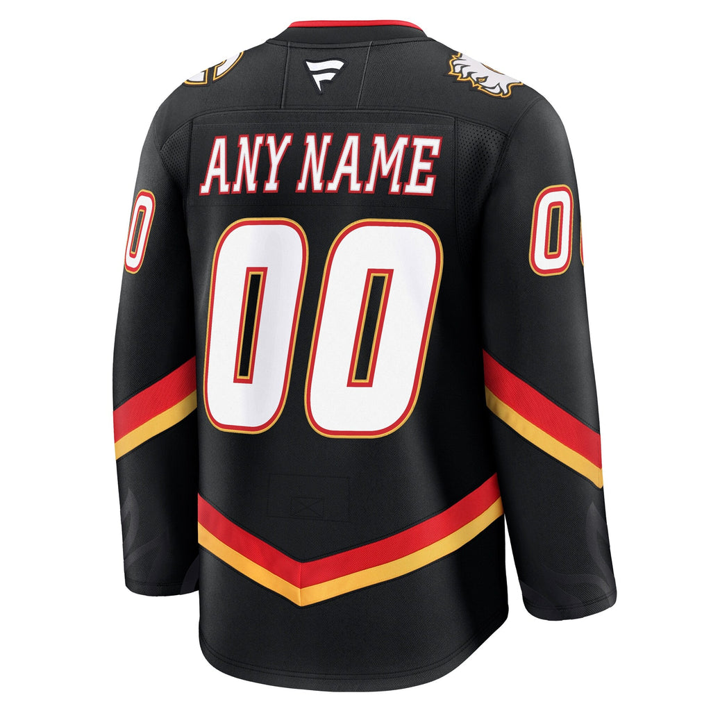 Calgary Flames Black Alternate Premium Custom Jersey