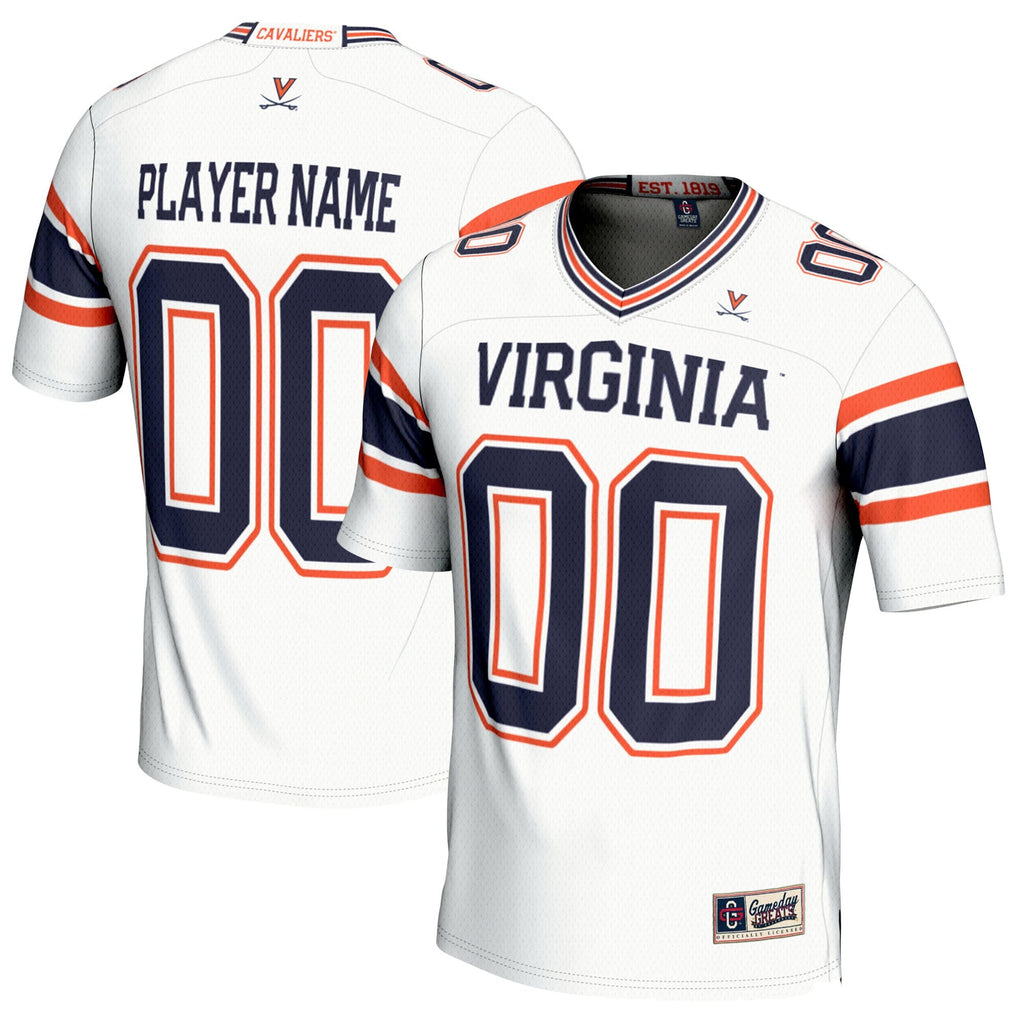 Virginia Cavaliers NIL Pick-A-Player Football Jersey - White