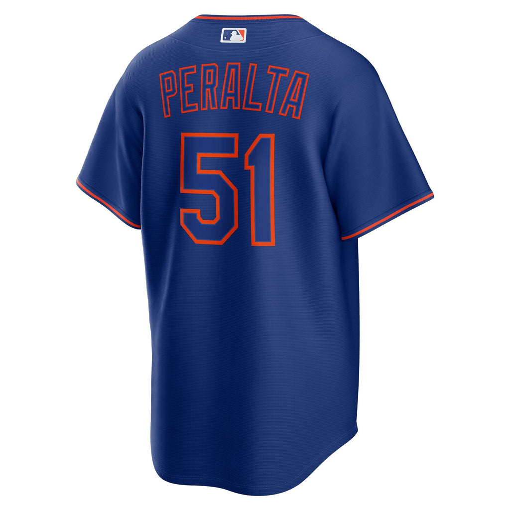 New York Mets Freddy Peralta Royal Alternate Replica Baseball Jersey