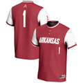 #1 Cardinal Arkansas Razorbacks Lightweight Softball Jersey