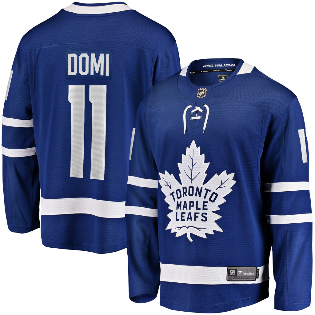 Toronto Maple Leafs Max Domi Blue Home Breakaway Hockey Jersey