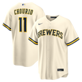Milwaukee Brewers Jackson Chourio Cream Home Replica Baseball Jersey