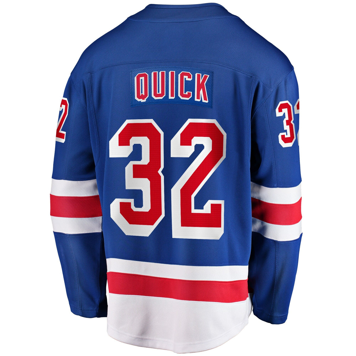New York Rangers Jonathan Quick Blue Home Breakaway Hockey Jersey