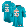 Miami Dolphins Aaron Brewer Aqua Game Football Jersey