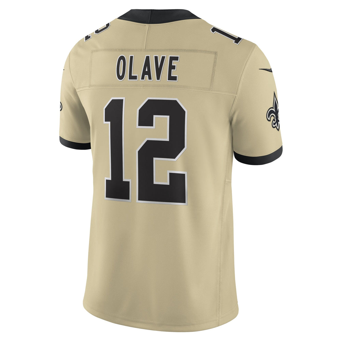New Orleans Saints Chris Olave Gold Alternate Gameday Golds Alternate Vapor F.U.S.E. Limited Football Jersey
