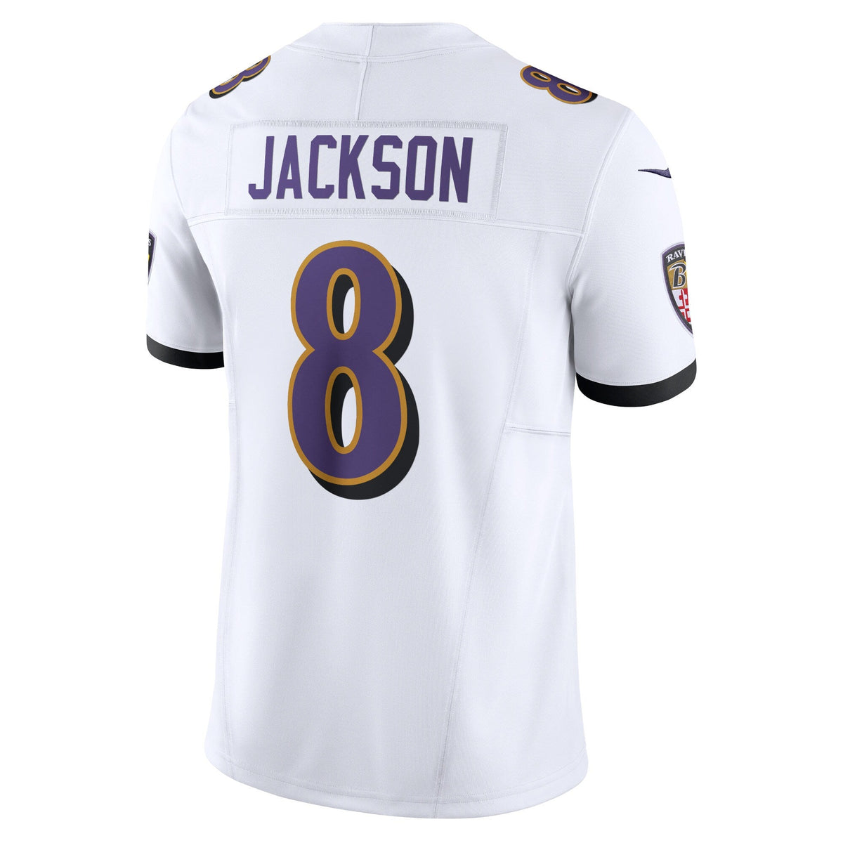 Baltimore Ravens Lamar Jackson White Vapor F.U.S.E. Limited Football Jersey