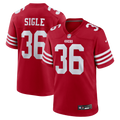 San Francisco 49ers Marques Sigle Scarlet Team Game Football Jersey