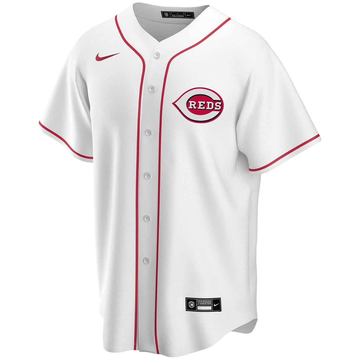 Cincinnati Reds White Home Replica Custom Baseball Jersey
