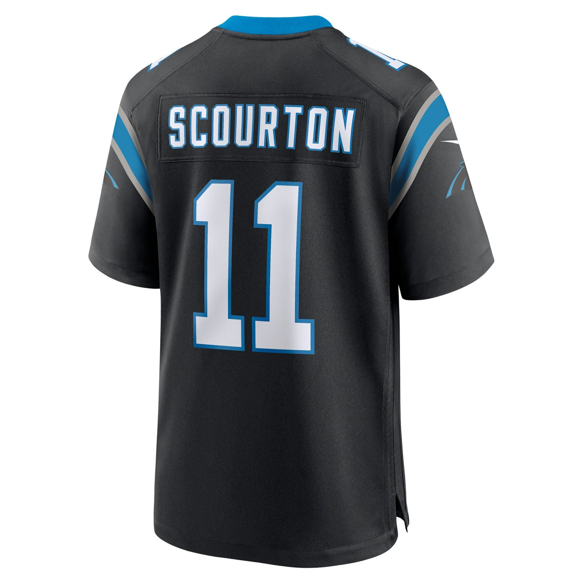 Carolina Panthers Nic Scourton Black Team Game Football Jersey