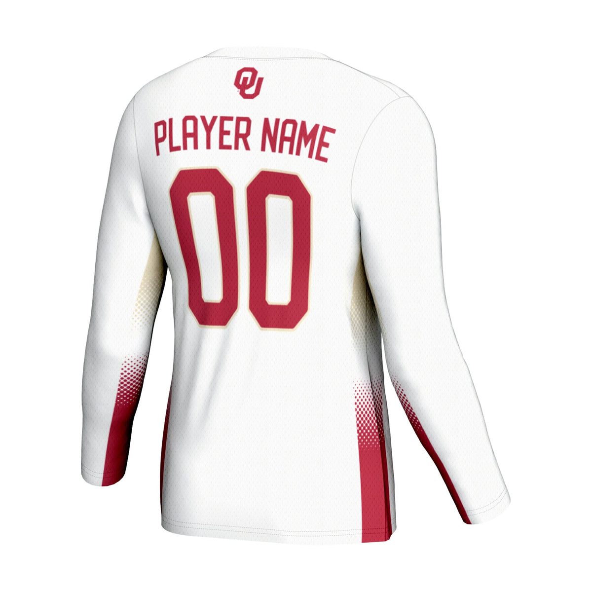 Oklahoma Sooners Adult NIL Lightweight Volleyball Jersey - White