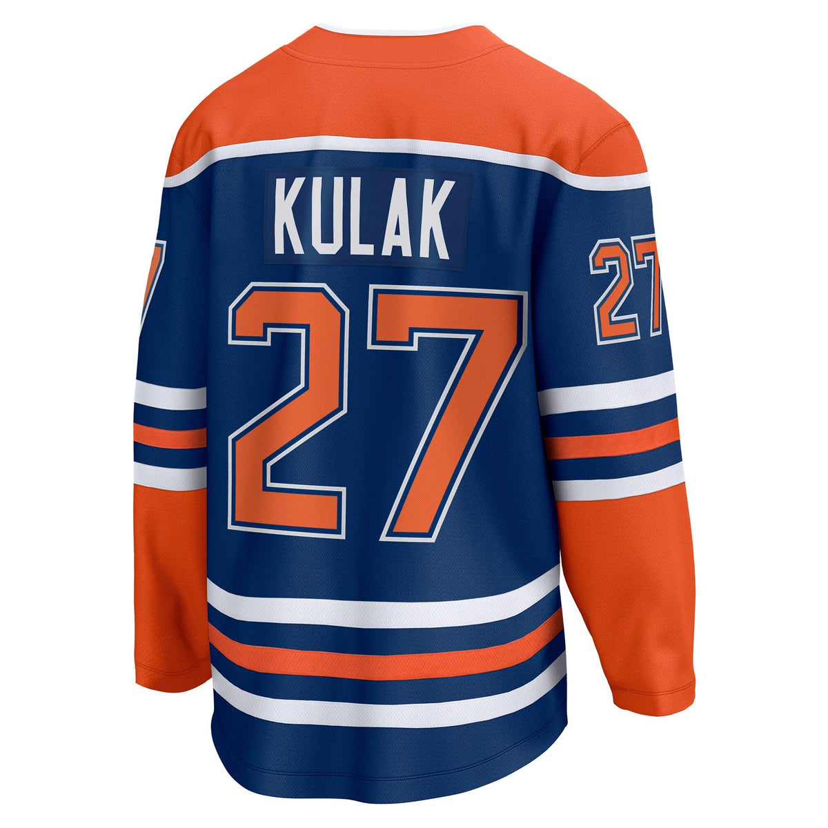 Edmonton Oilers Brett Kulak Royal Home Breakaway Player Hockey Jersey