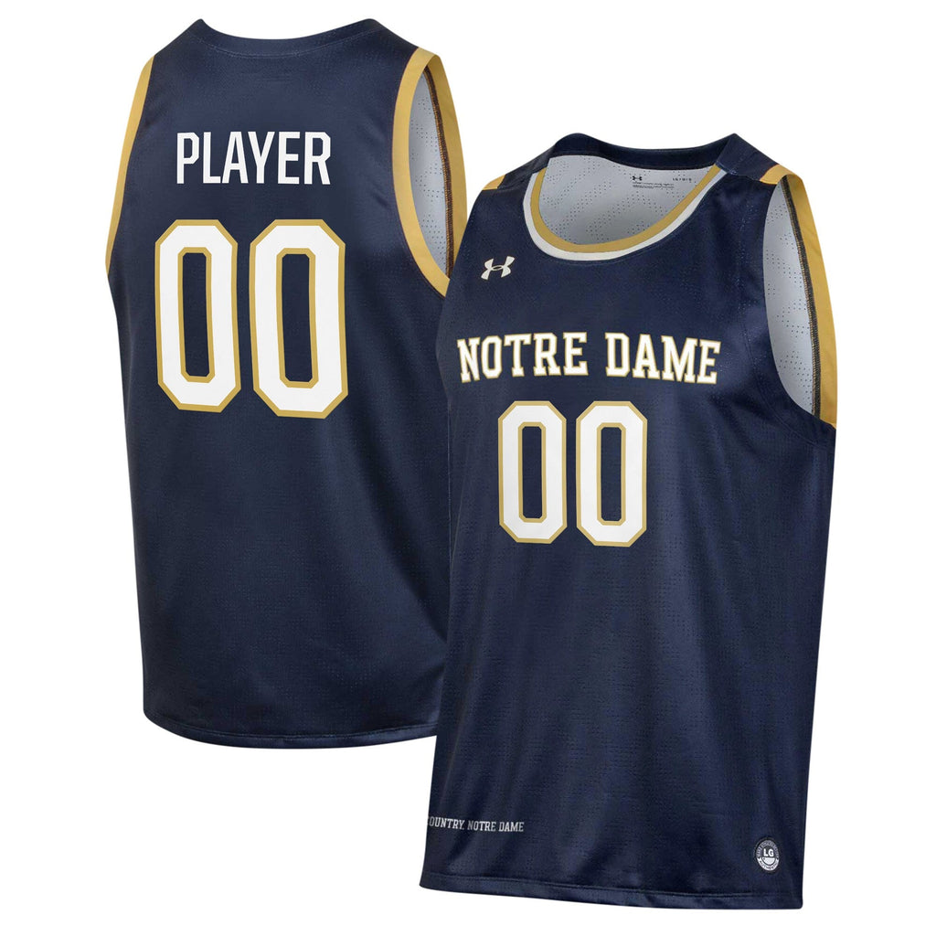 Notre Dame Fighting Irish Pick-A-Player NIL Basketball Jersey - Navy