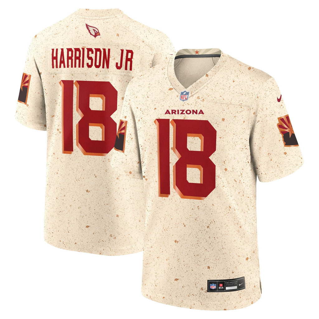 Arizona Cardinals Marvin Harrison Jr. Natural 2025 Rivalries Collection Game Football Jersey
