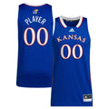 Kansas Jayhawks Pick-A-Player NIL Basketball Jersey - Royal