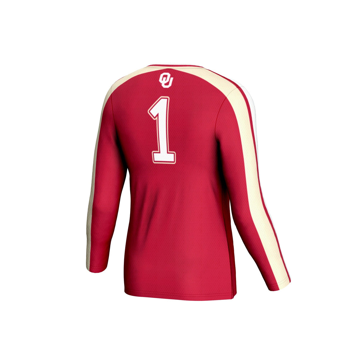 Oklahoma Sooners #1 Lightweight Volleyball Fashion Jersey - Crimson